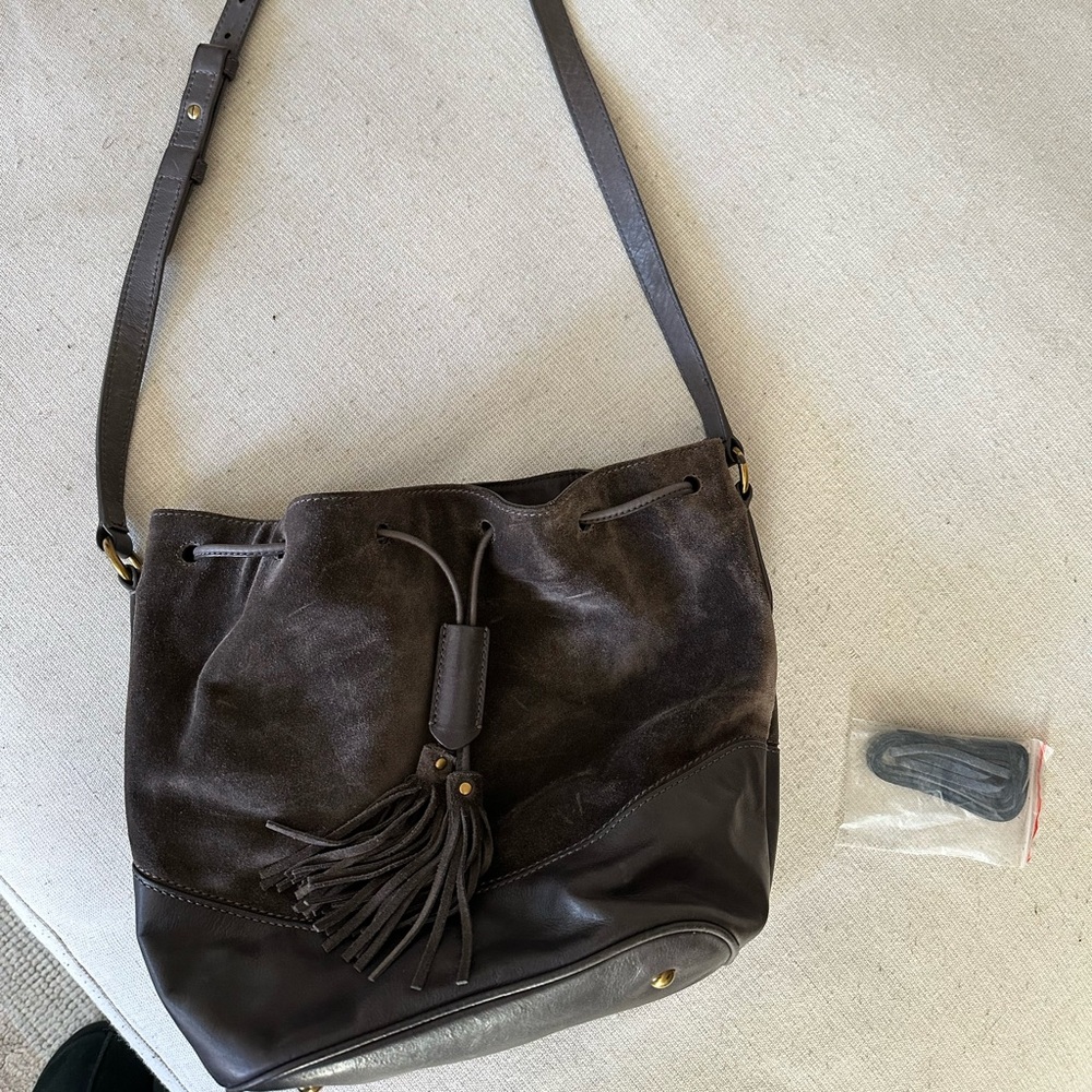 Frye Dark Brown Crossbody Bag